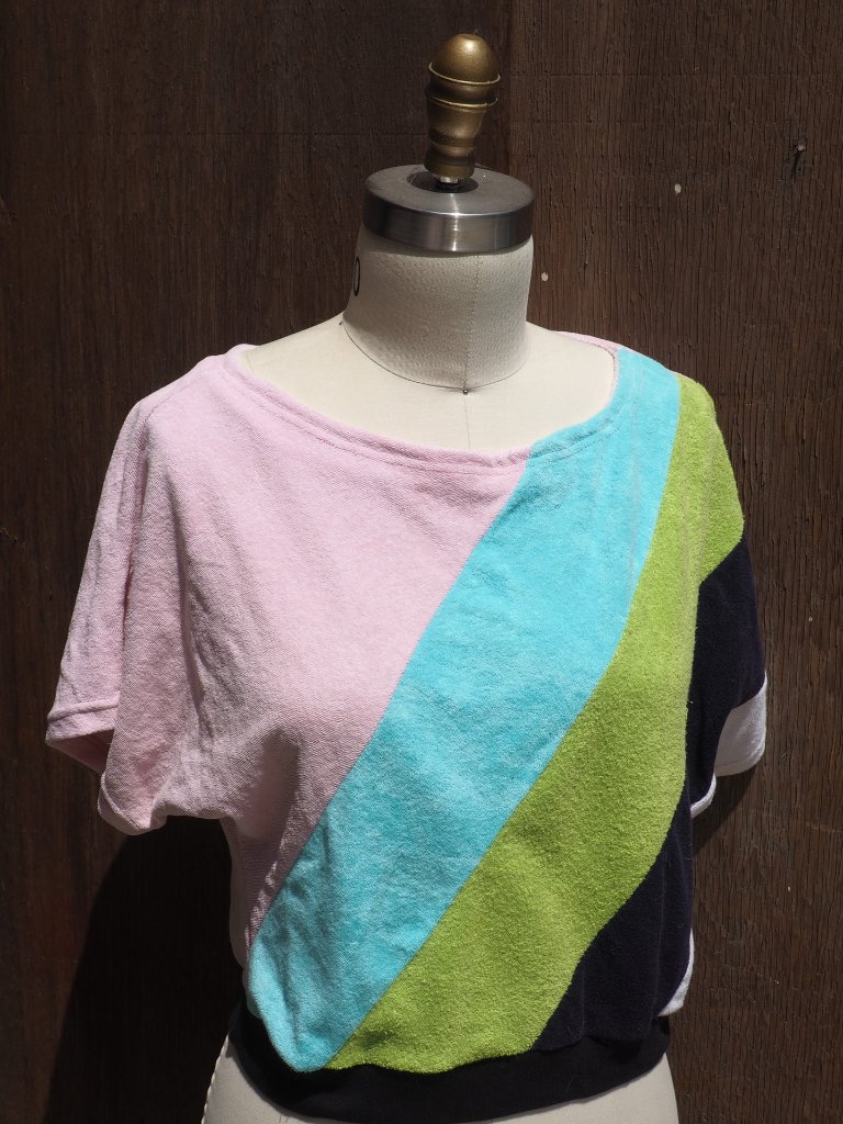 Upcycled Terry Crop Top - L